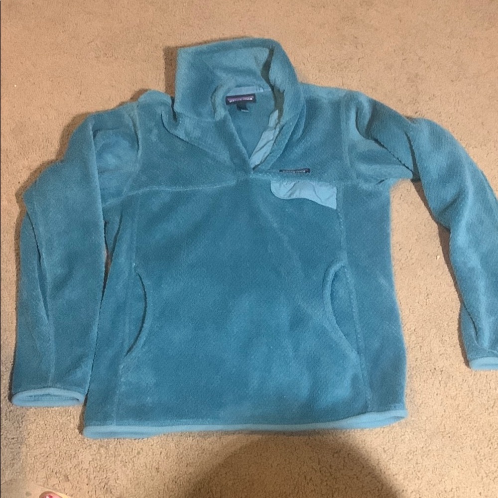 Patagonia Teal Fleece Jacket size Small